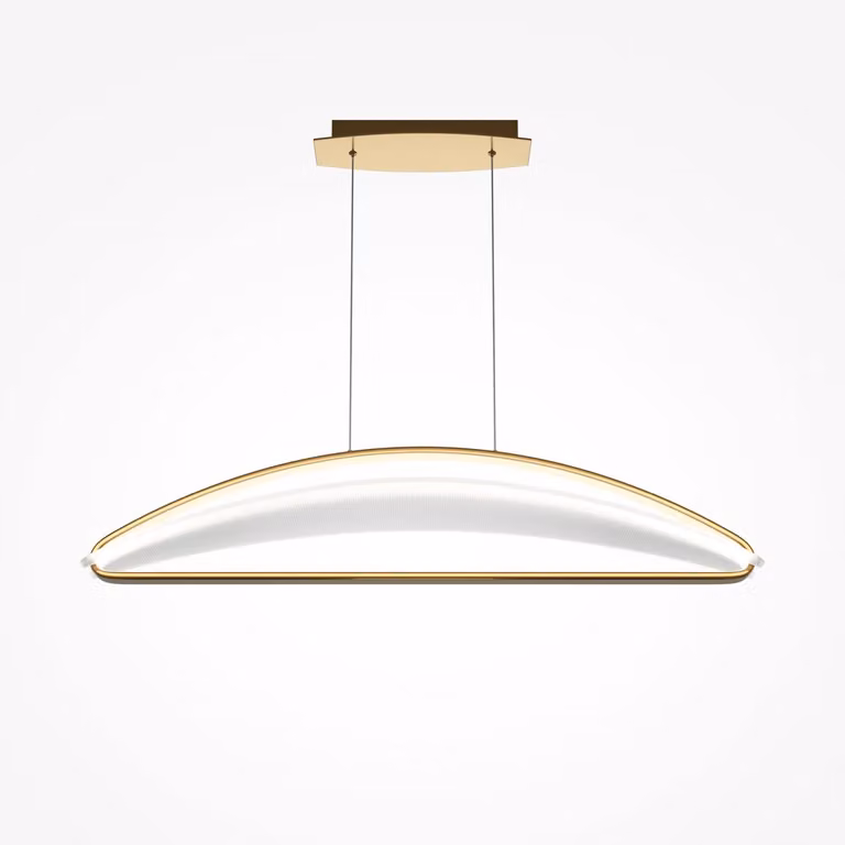 Lampada a sospensione a LED in alluminio H: max. 325 cm in ottone allungato 3000 K bianco caldo 2040 lm Lampada a sospensione moderna