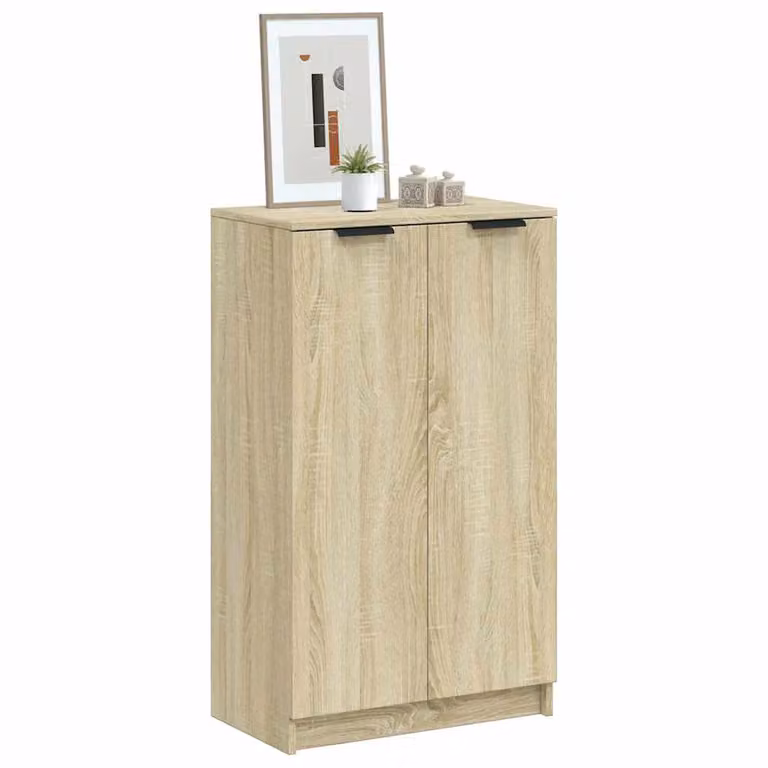 Scarpiera moderna vidaXL in legno Rovere Sonoma, L: 59 cm, P: 35 cm, H: 100,5 cm