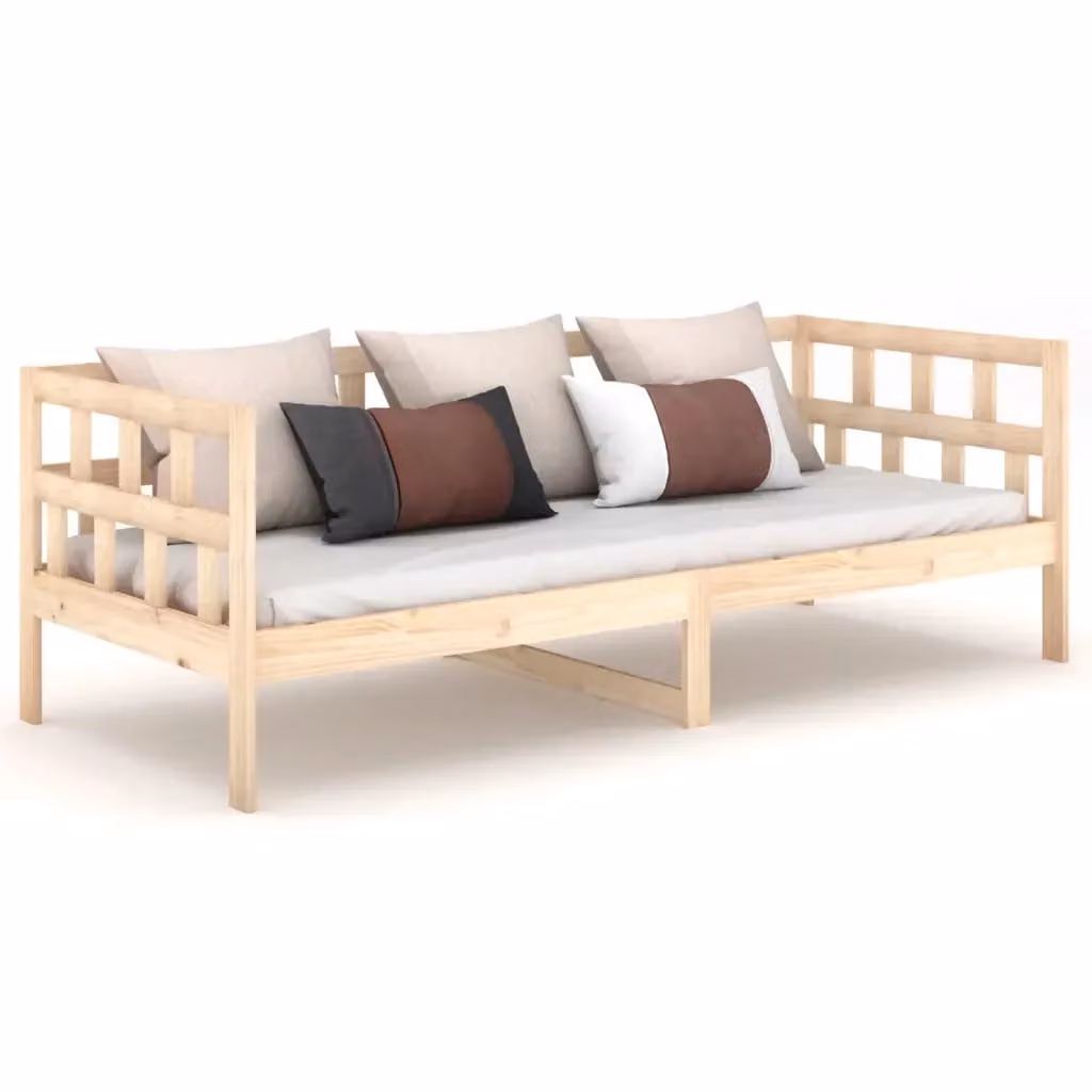 Dormeuse in legno massello di pino vidaXL stile rustico L/P: 90 x 200 cm – 2