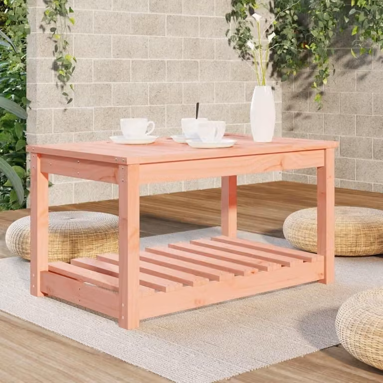 Tavolo da giardino in legno, dimensioni 82,5 x 50,5 cm, adatto sia per interni che per esterni