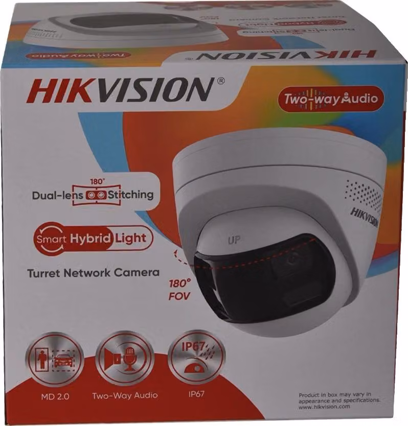 Telecamera IP, campo visivo di 180°, audio bidirezionale, 2CD1383G2P-LIUF-SL