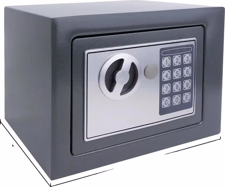 Sicuro, serratura digitale, cassaforte ad alta sicurezza, 4,6 L - GRIGIO