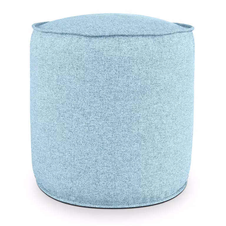 Pouf Rotondo da Interno & Esterno Piuma M Celeste