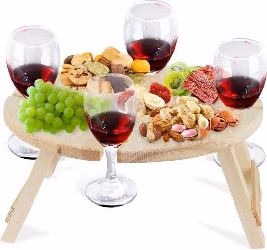 Tavolo da picnic in legno modulare per il giardino, il campeggio e le vacanze al mare.