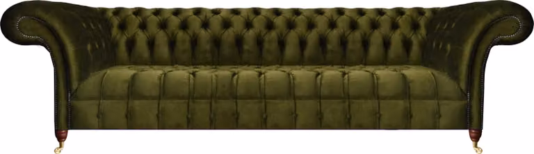 Wohnzimmer Sofa Dreisitze Couch Chesterfield Grün Polstermöbel Einrichtung