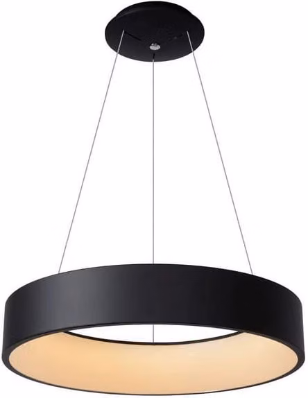 Lampada a sospensione Lucide Talowe LED 39W nera Ø60