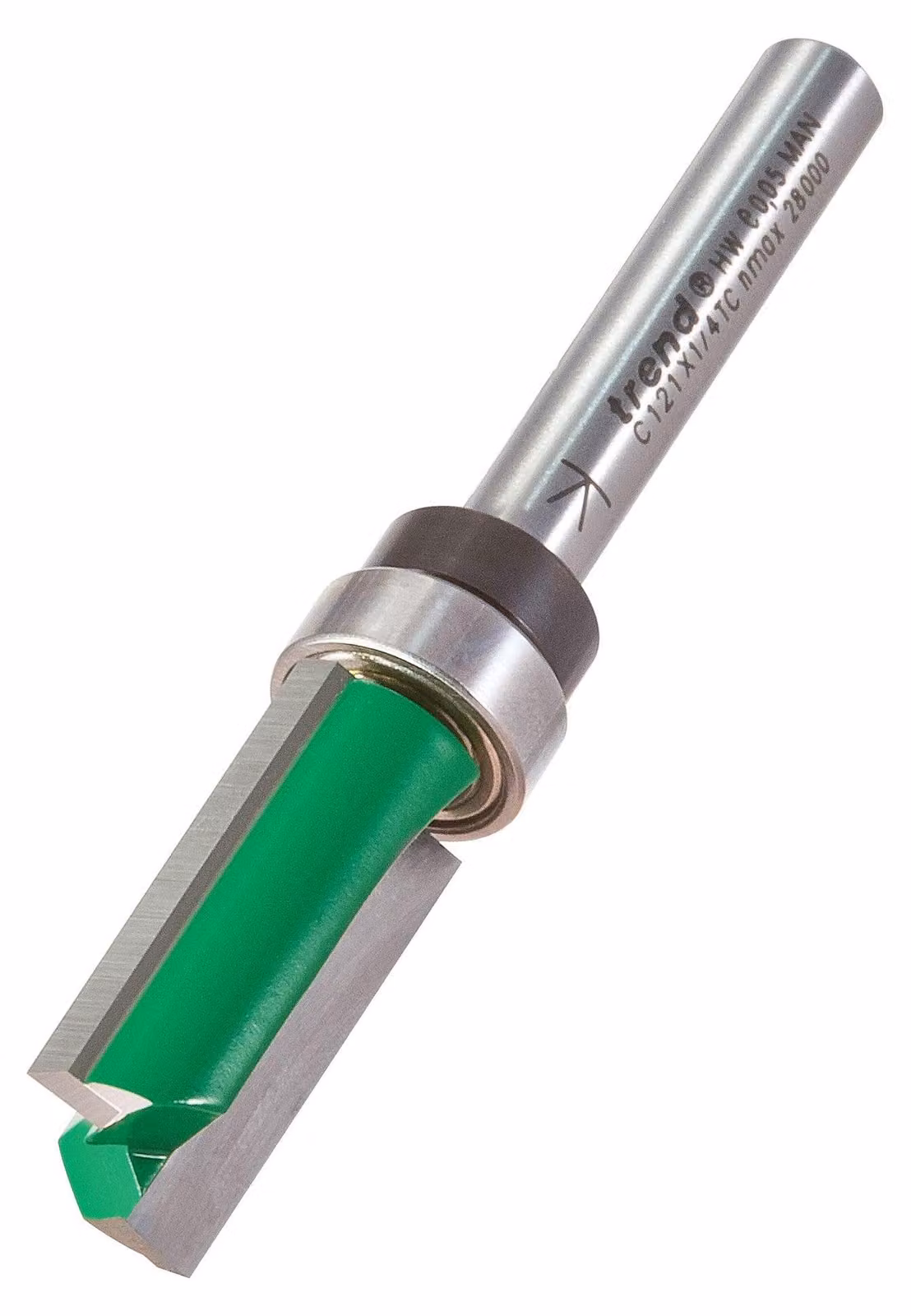 Fresatrice a guida, con gambo da 1/4 di pollice, diametro di taglio di 12,7 mm, con punta in carburo di tungsteno