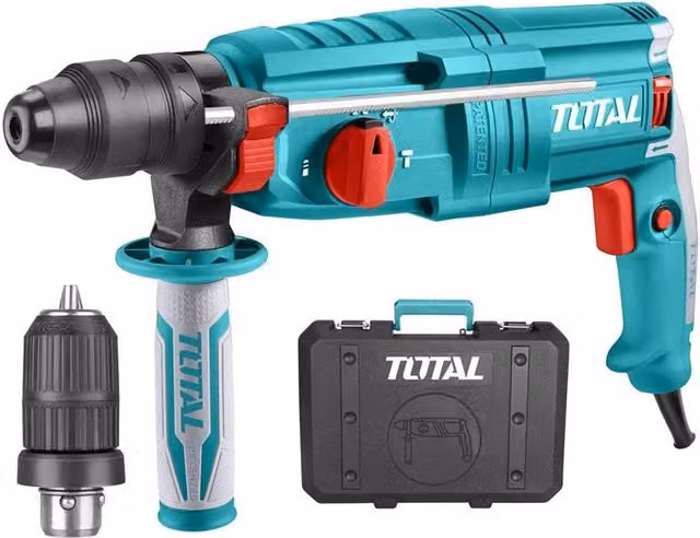 Martello tassellatore e scalpellatore SDS-Plus Total con mandrino da 800W TOTTH308268-2 – 1