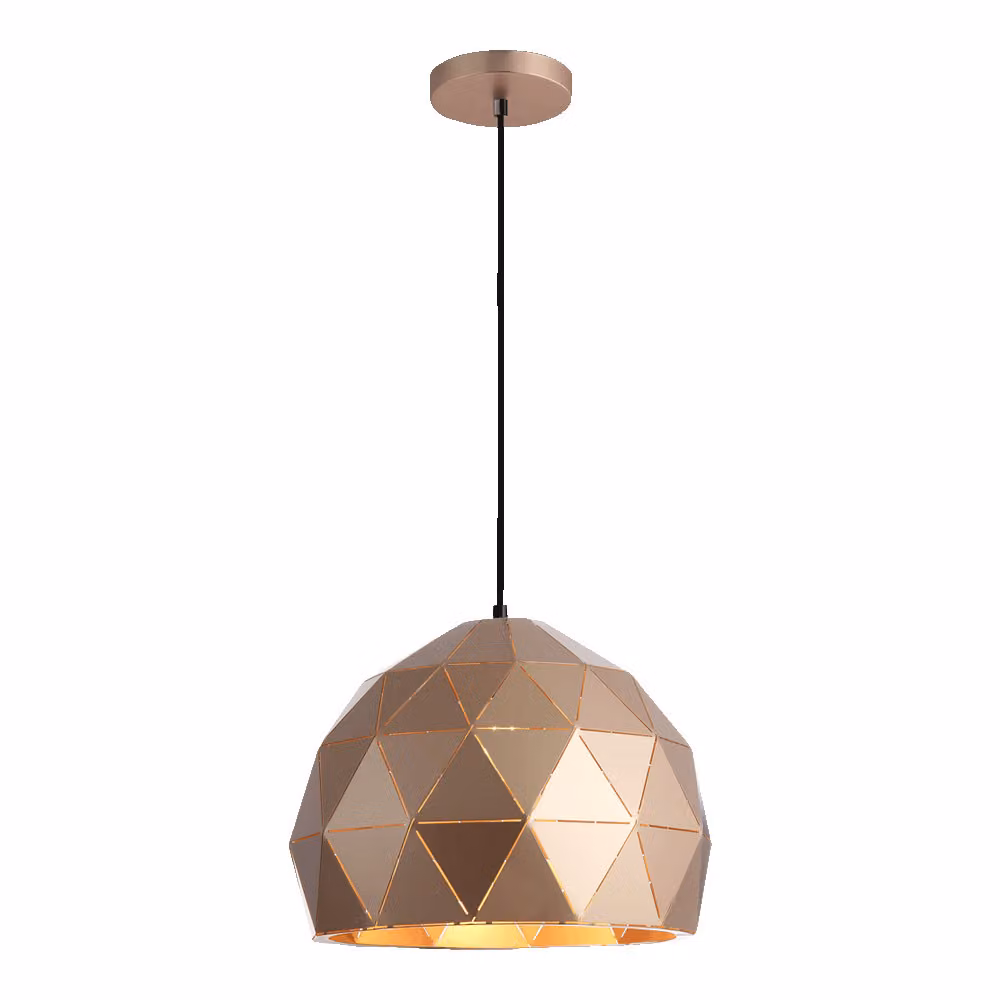 CATANIA lampada a sospensione 1xE27/40W champagne L: 35cm W: 35cm H: 118cm dimmerabile