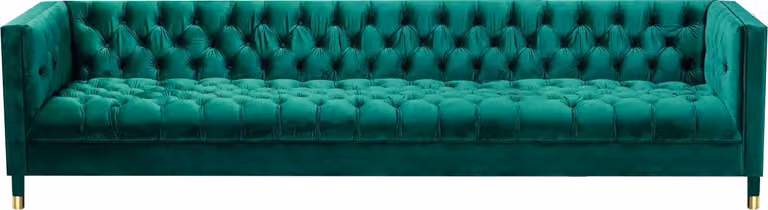 Luxus Grün Viersitzer Sofa Wohnzimmer Chesterfield Couch Einrichtung