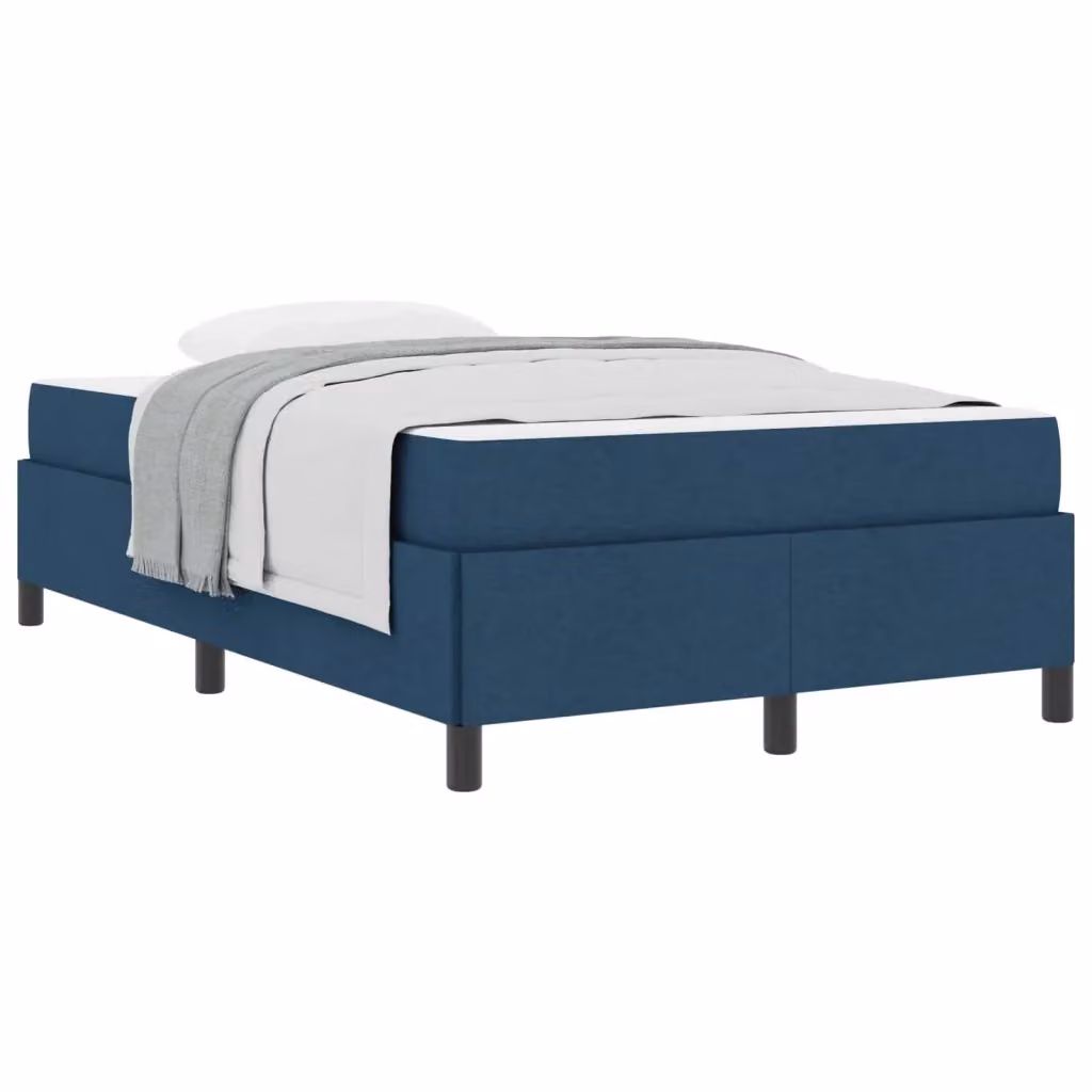 Letto a molle vidaXL in tessuto blu L 120 cm x P 200 cm – 2