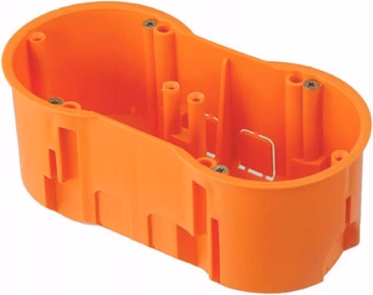 Scatola elettrica doppia profonda da incasso 2x60 con viti PAWBOL