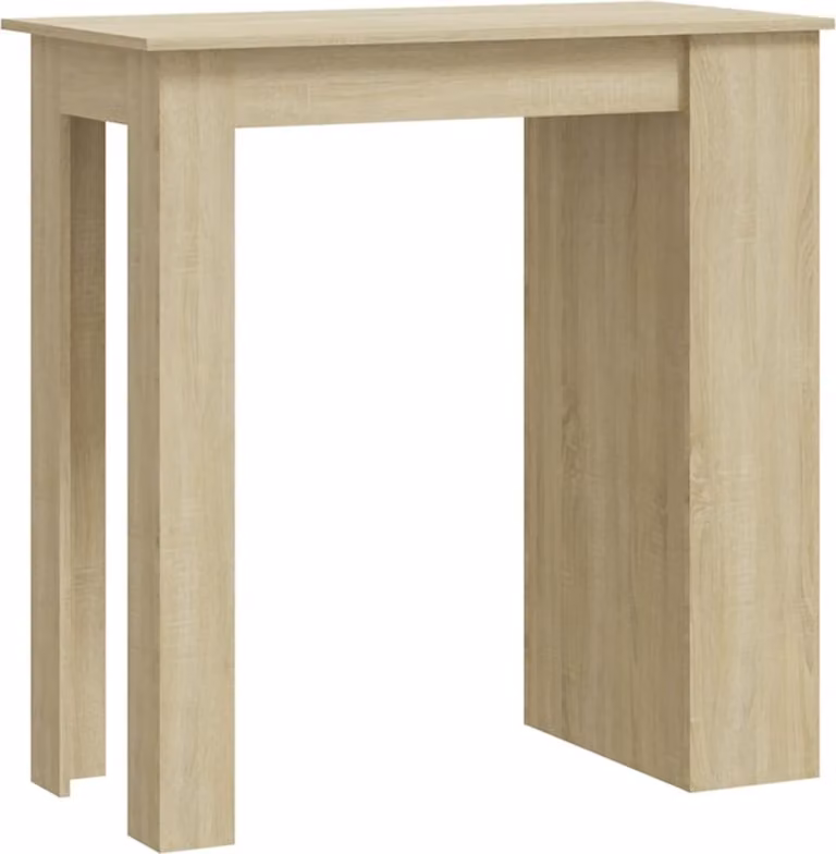 Tavolo Bar con Ripiani Rovere Sonoma 102x50x103,5 cm Truciolato