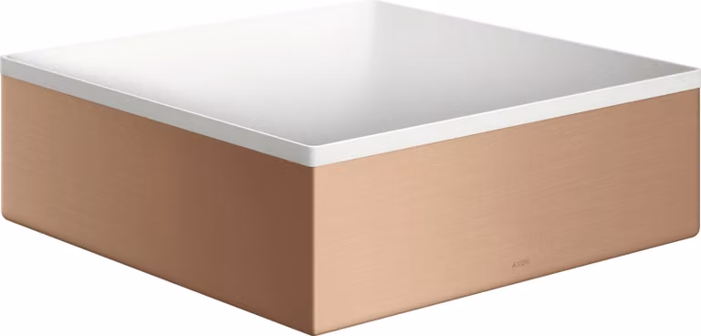 hansgrohe AXOR Suite lavabo à poser, rectangulaire, 285x285mm, avec cadre métal, sans trop-plein, SOLIDSurface, 42002310, 42002310