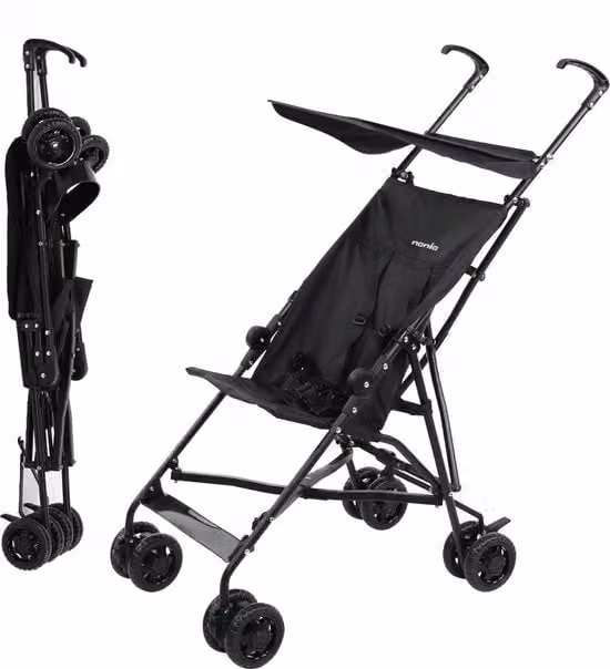 Carrello per bambini dai 6 ai 36 mesi - leggero e pieghevole + con sistema di trasporto + parasole