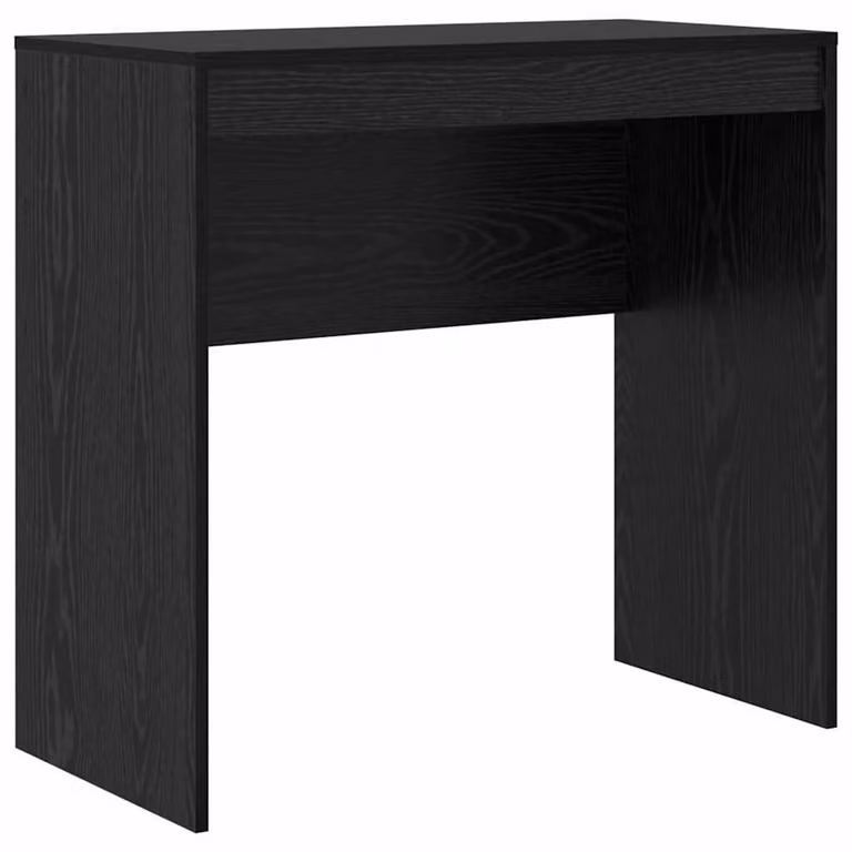 Solidchoice - Scrivania compatta, finitura effetto legno nero, dimensioni 80 x 40 x 76 cm