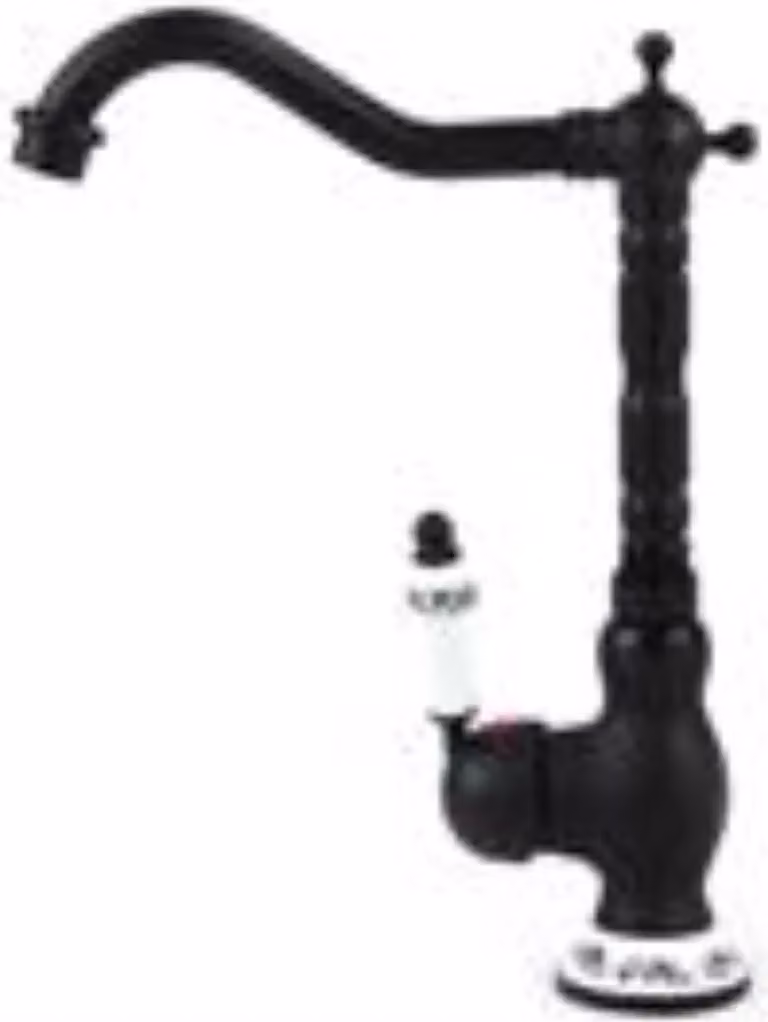 Rubinetto da bagno – Miscelatore per lavabo in stile retrò vintage – Monocomando – Montaggio a incasso – Corpo in ottone – Colore nero