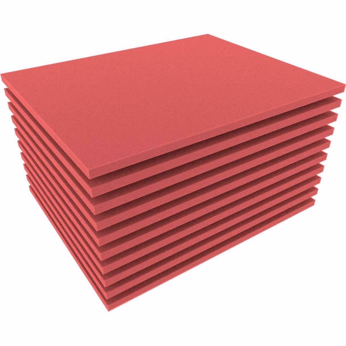 FS010Bred10 10 pezzi di schiuma tagliata su misura 345 mm x 275 mm x 10 mm per Shadowboard rosso