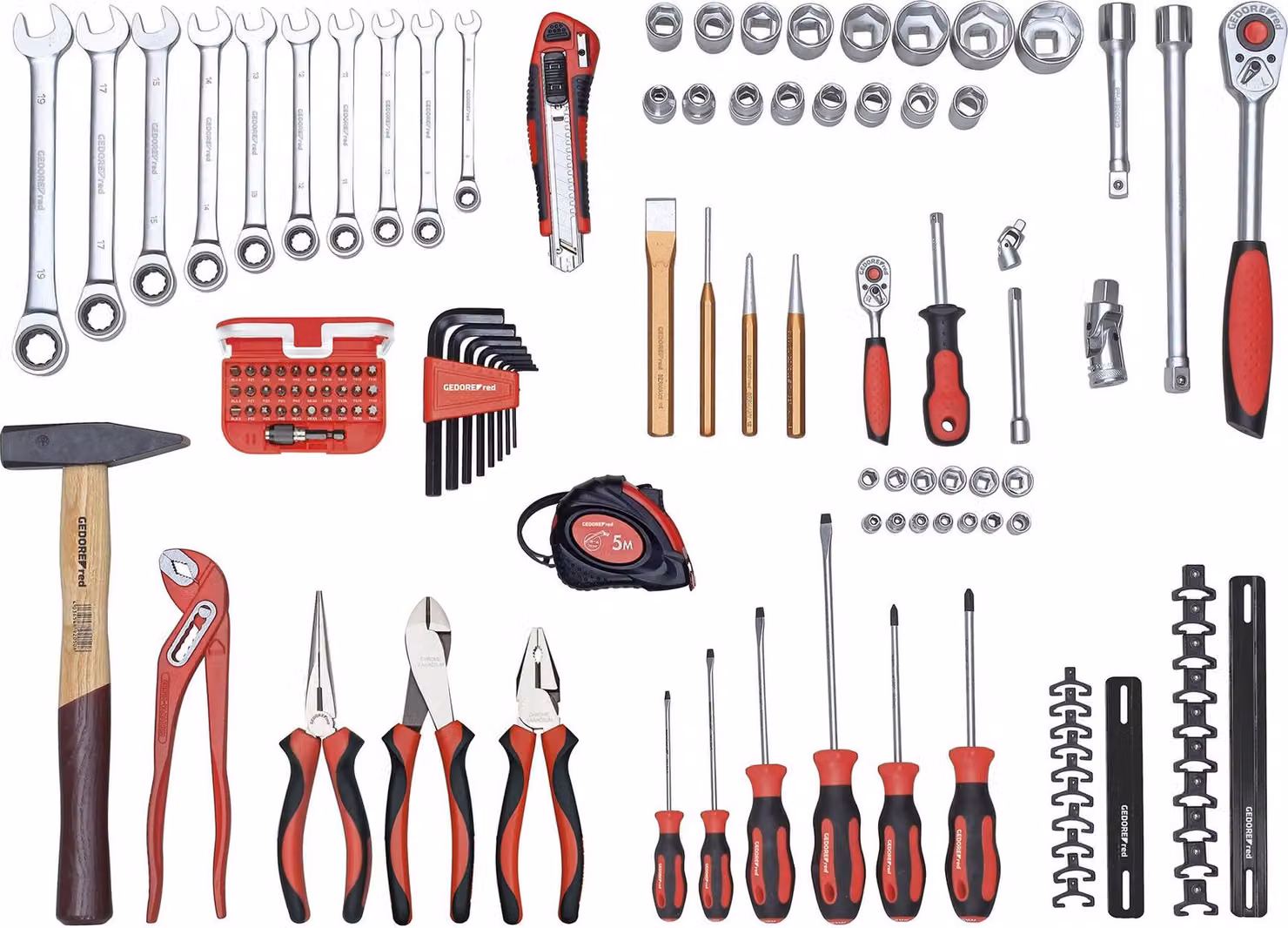 GEDORE rosso R21000108 Set di utensili ALL-IN sciolti da 108 pezzi, 3301642
