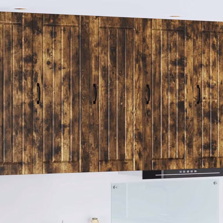 Armadietto a muro moderno vidaXL LUCCA in legno Rovere Fumo marrone L: 40 cm, P: 31 cm, H: 100 cm