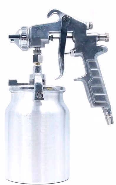 Pistola a spruzzo per auto e camion - Ventola - Capacità 1000 ml - Attrezzo fai da te con 3 manopole di regolazione