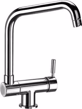 Herzbach LIVING miscelatore monoforo per lavello maniglia laterale installazione sottofinestra cromo