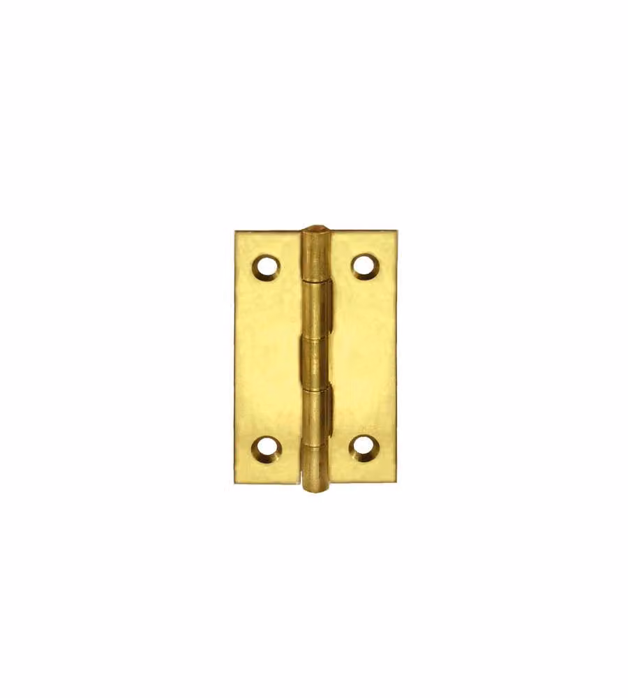 Cerniere per cofanetti in ferro ottonato 15x25 mm. 4 pz.