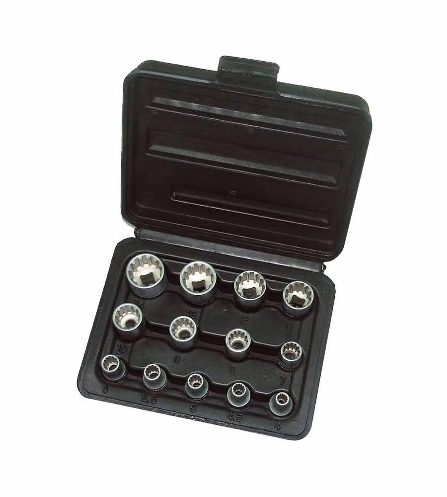 Fervi Chiavi Multilock Cromate Set 12 pz - Misure da 4 a 14 mm