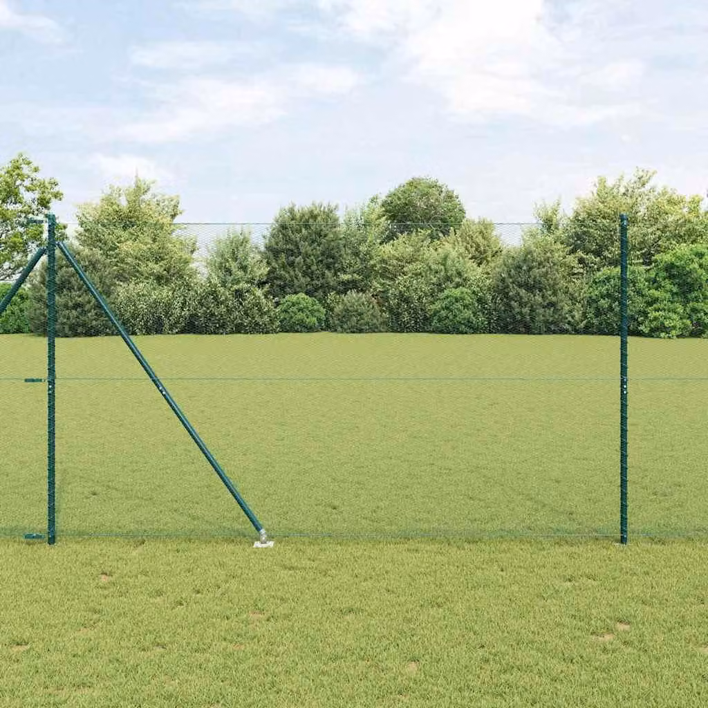 Maison Exclusive - Palo della recinzione Verde 25 x 1,6 m (maglia da 13 mm)