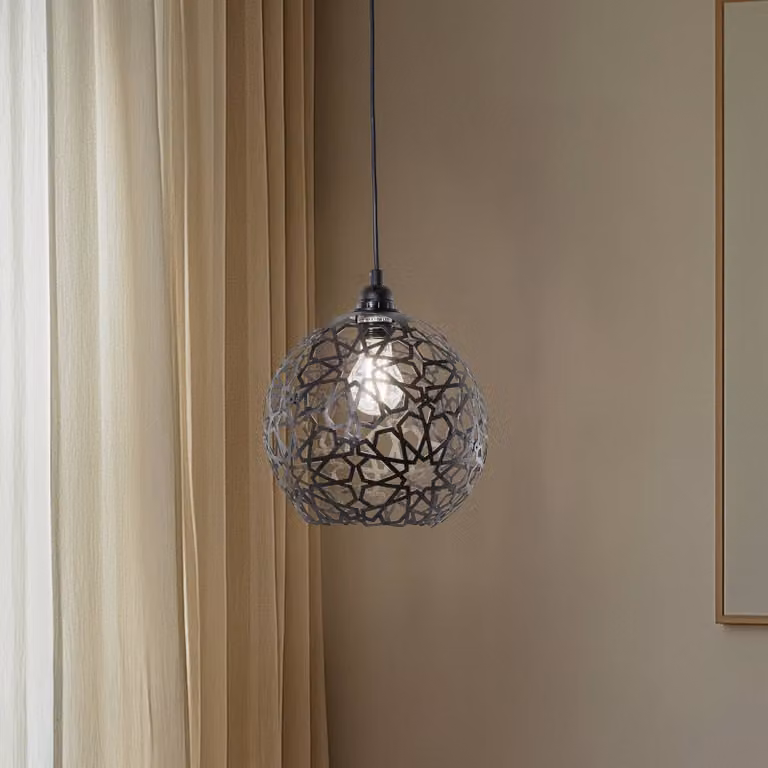 Lampada a sospensione Fellini MR-785 Opviq, dimmerabile, Nero, Soggiorno / Sala da pranzo, Metallo, Moderno, Lampada a sospensione