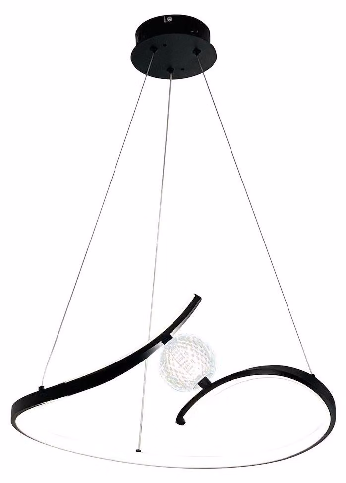 Lampada a sospensione Milagro PERLA nero 34W LED 4000K