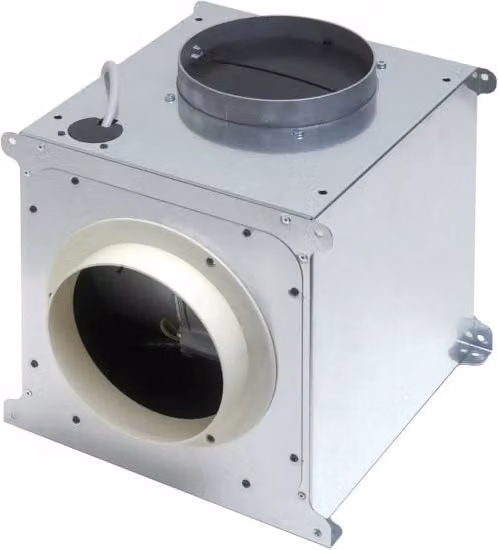 KUBE BOX MOTORE PER INTERNO cm 27x27 - Zincato - 800 m3/h
