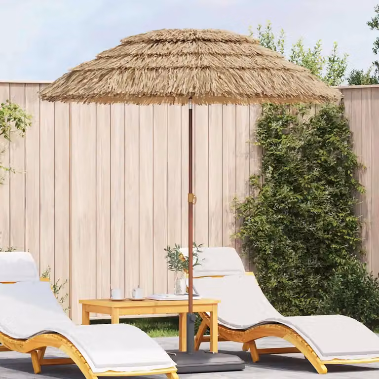Ombrello da giardino vidaXL in poliestere, beige o marrone, L/P/H: 160 x 160 x 196 cm
