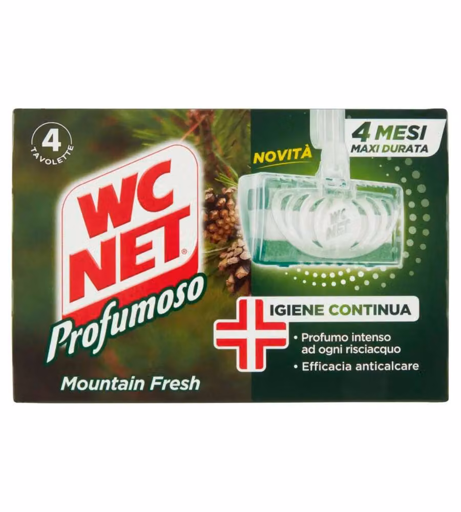 Tavoletta Profumoso WC Detergente Igienizzante Mountain Fresh 4pz