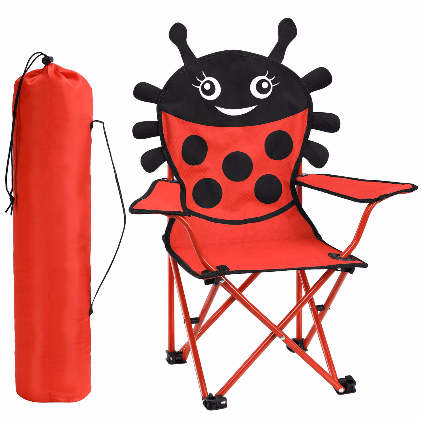Set di 2 sedie pieghevoli Beetle Spielwerk per bambini in metallo con tessuto resistente ai raggi UV e colori multicolore – 4