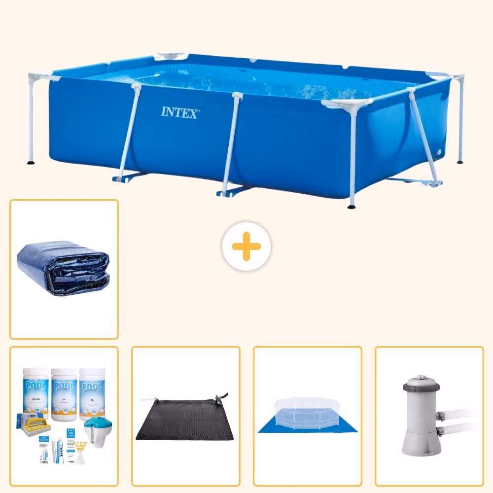 Piscina fuori terra rettangolare - 300x200x75 cm - 6 pezzi - Modello S20054
