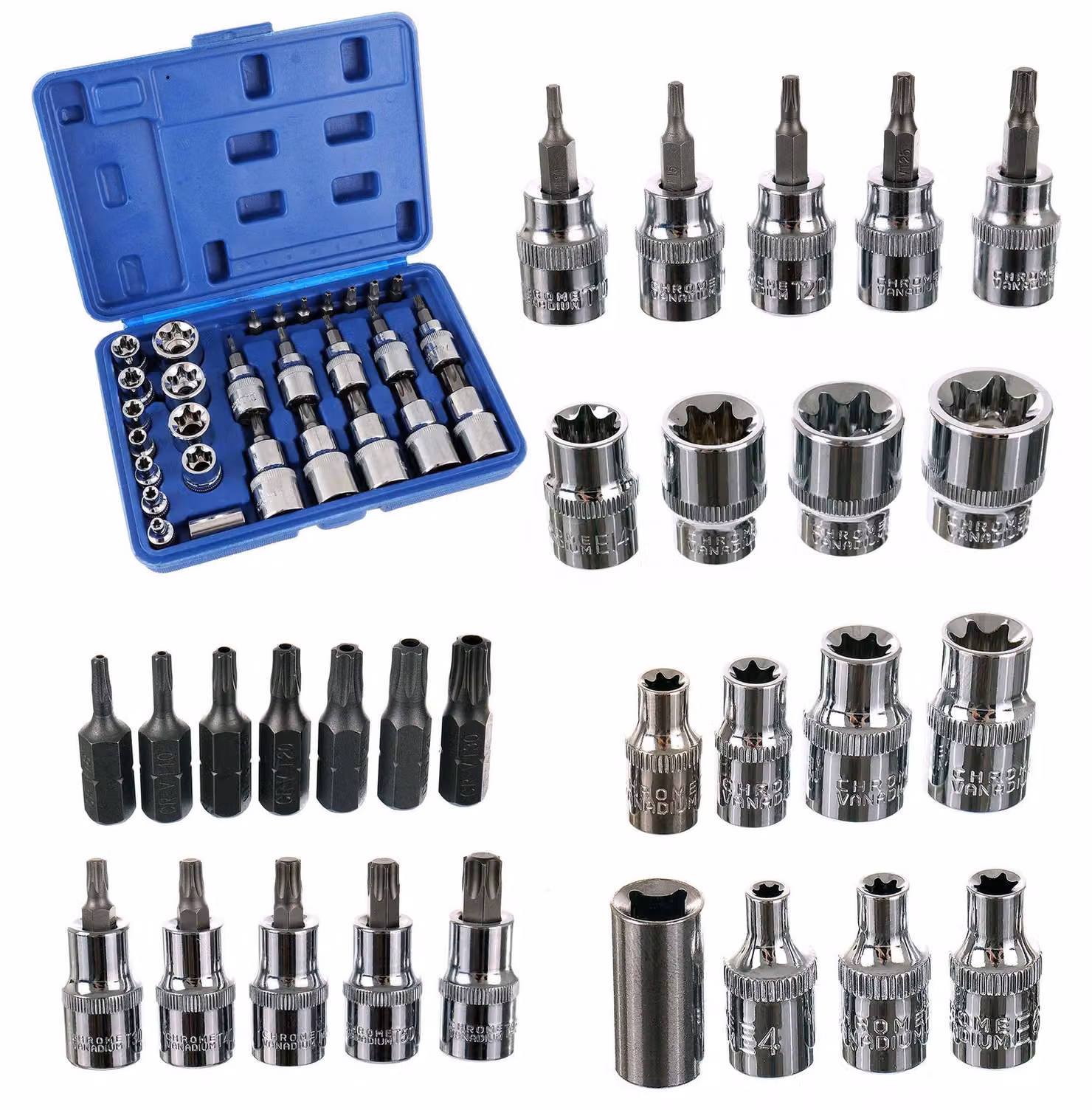 Chiave a bussola Torx 30 pz. codice jc1533