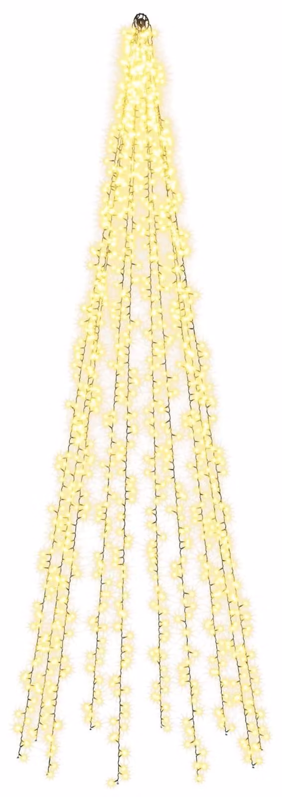 Illuminazione per albero di Natale con 10 LED, 1550 LED, luce bianca calda