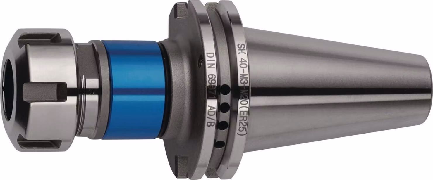 Mandrino filettatore Synchron DIN 69871 AD/B M3-M27 SK40, lunghezza di sporgenza 95 mm