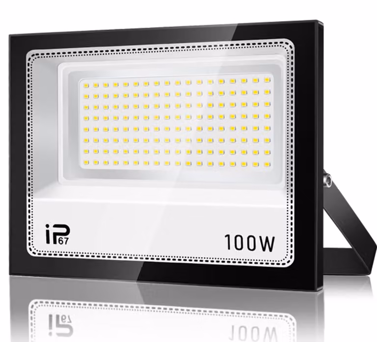 Lampada a LED da esterno, 100 W, 10.000 lumen, 7000 K, grado di protezione IP67, luce bianca fredda