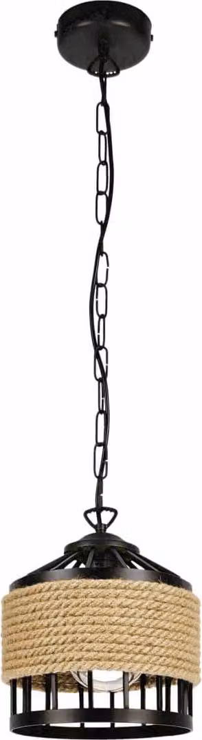 KOLOSEUM 1 Lampada a sospensione nera piccola 22 cm