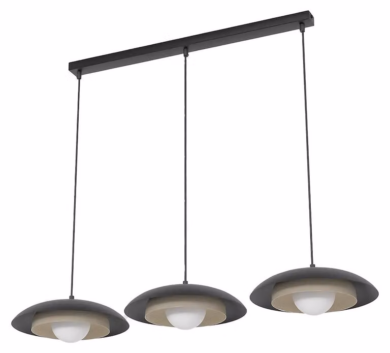 Lampada a sospensione SKIN nero-beige 3xG9x15W in metallo, dimensioni: 120x95x30 cm, IP20, Emibig