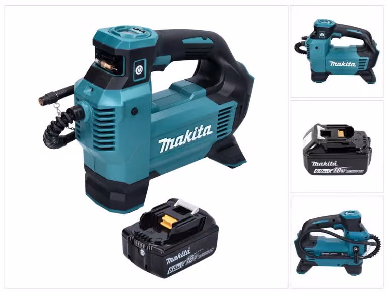 Compressore a batteria Makita DMP 181 G1 18 V 11,1 bar + 1x batteria ricaricabile 6,0 Ah - senza caricabatteria