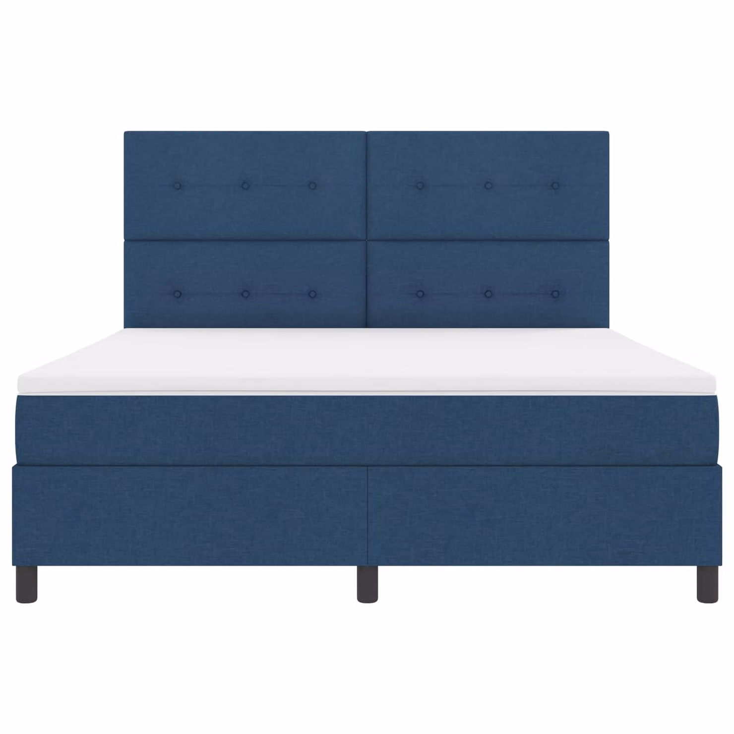 Letto a molle con materasso vidaXL in tessuto blu con illuminazione LED sottostante e porta USB, L/P: 180 x 200 cm – 1