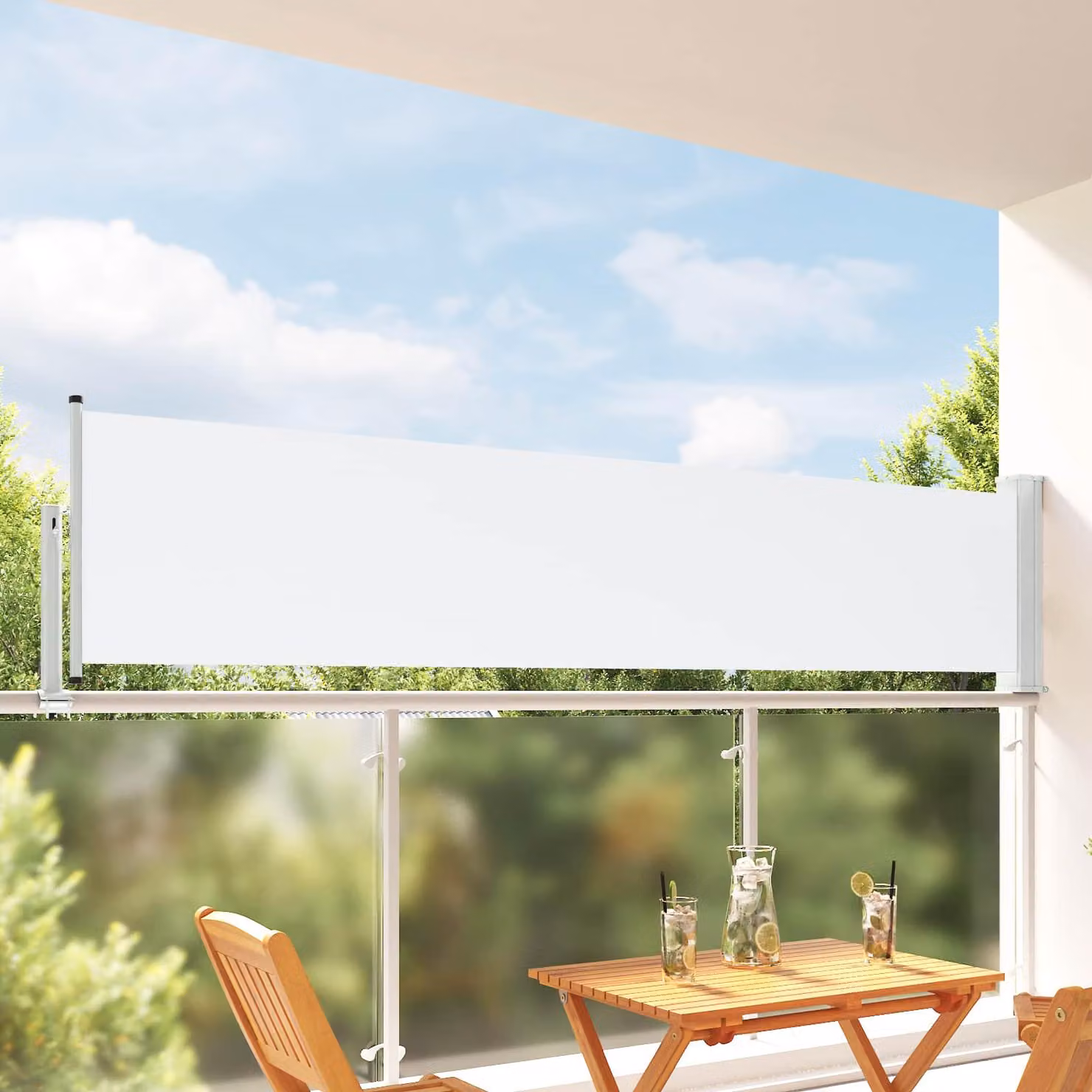 Tenda laterale 100% poliestere ferro acciaio
