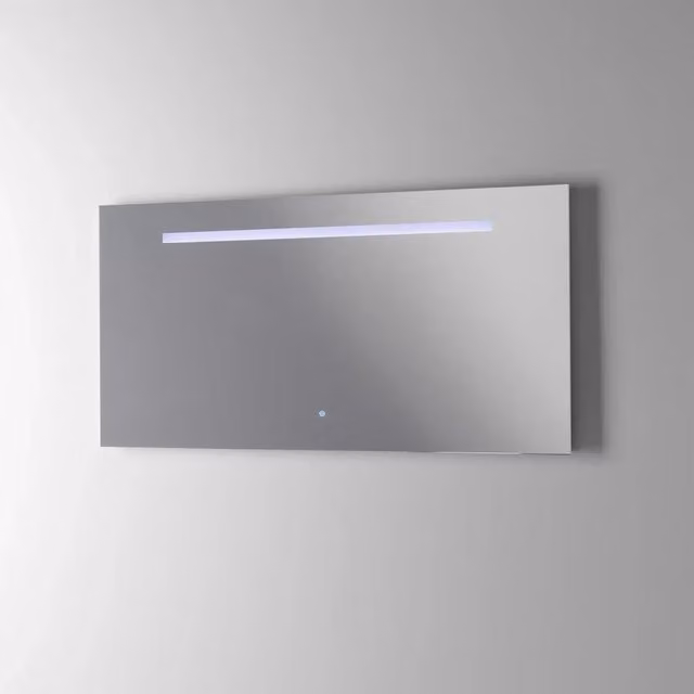 Specchio rettangolare con LED e comando touch AQA DESIGN nero da parete