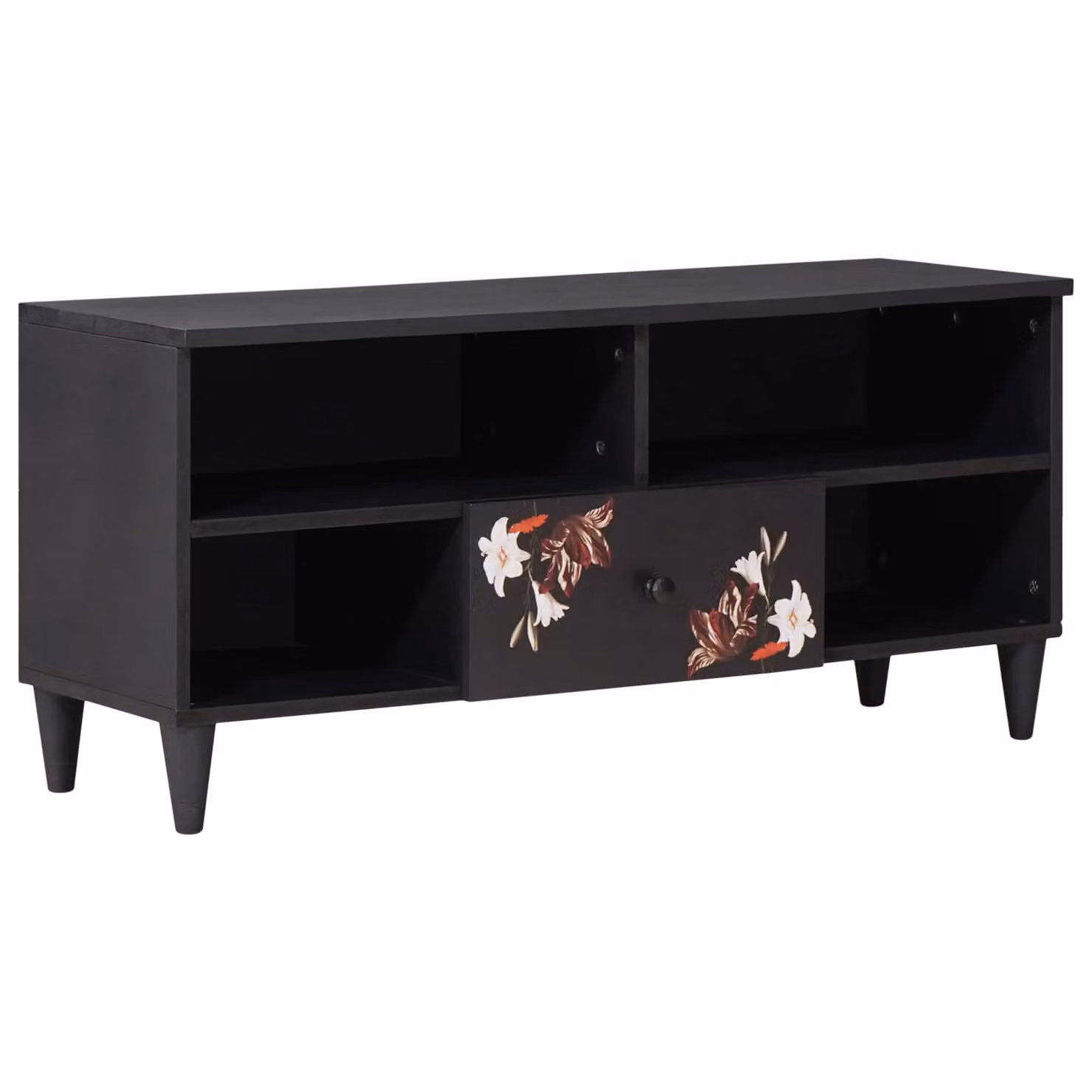 Armadio di stoccaggio moderno vidaXL in legno di mango multicolore L 100 cm x P 33 cm x H 46 cm