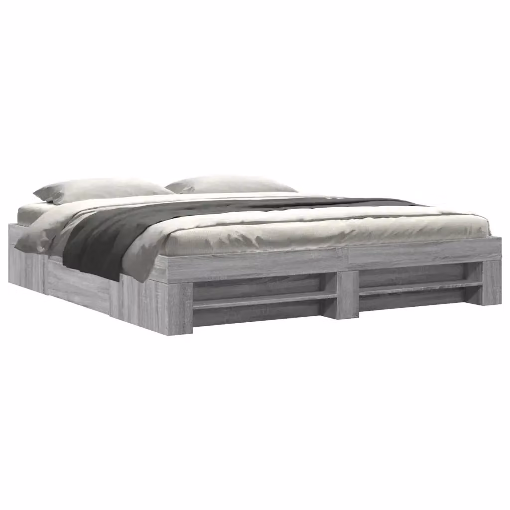 Giroletto senza materasso vidaXL Grigio Sonoma L/P: 180 x 200 cm – 2