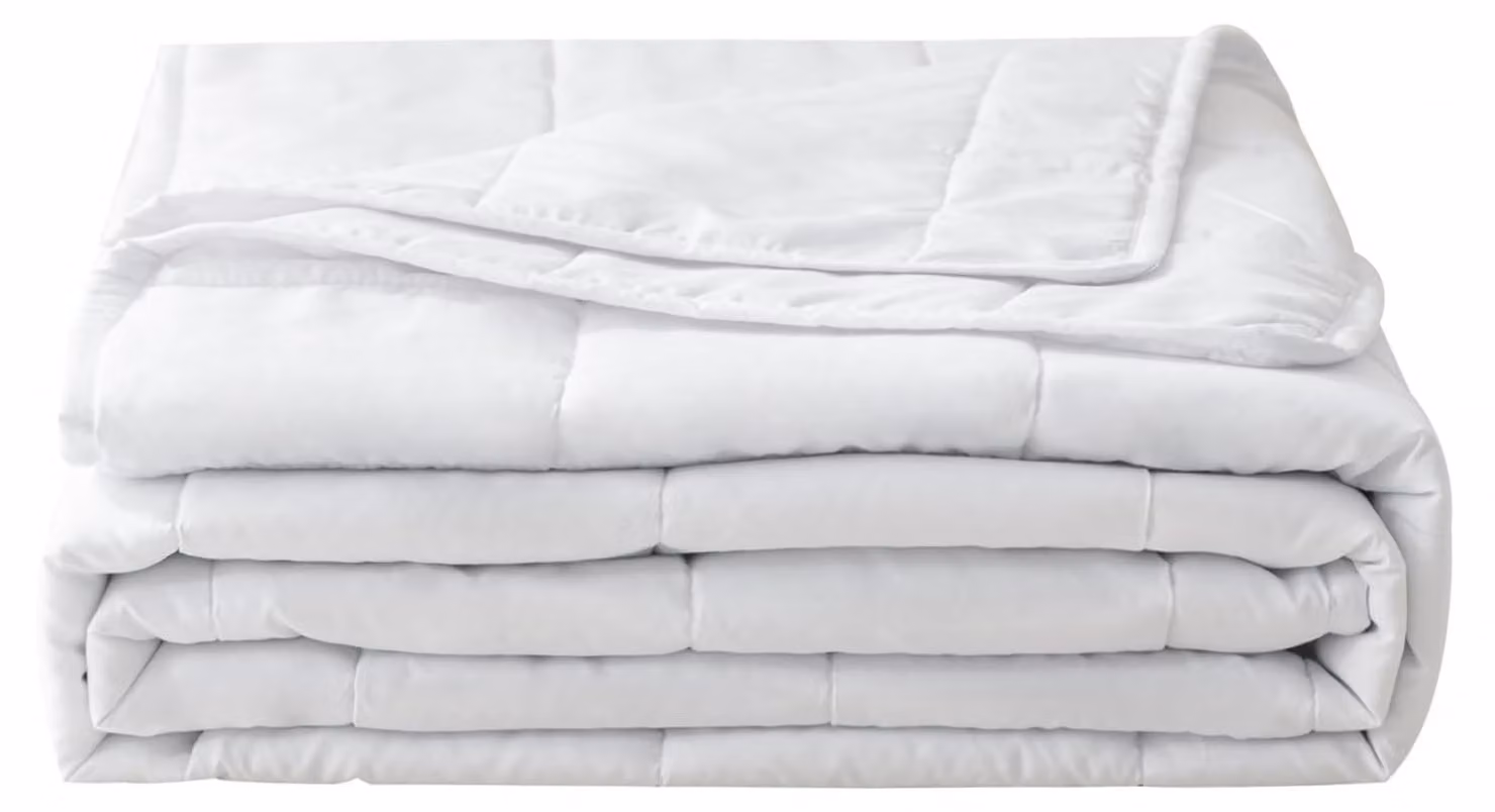 Coperta leggera estiva, 135 x 200 cm, bianca