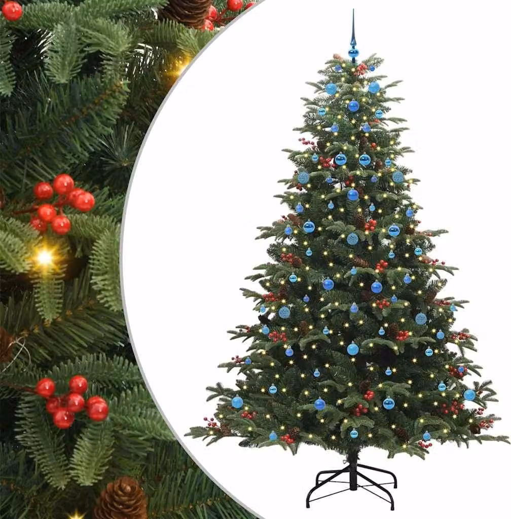 Albero di Natale artificiale con 300 LED Verde 240 cm